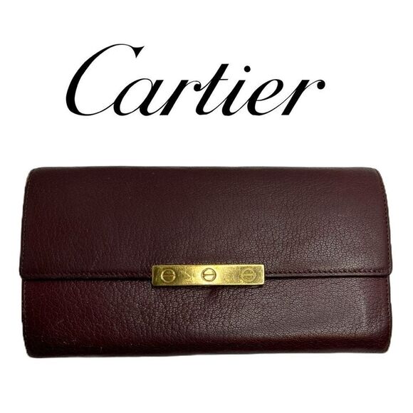 Cartier Handbags - Cartier 💯 Authentic Front Flap Wallet